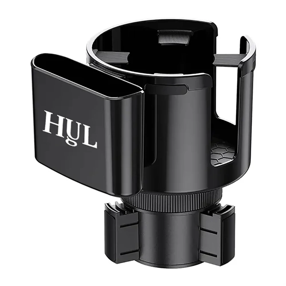 2 in 1 ABS Car Cup Holder Expander w/ Phone Mount 1