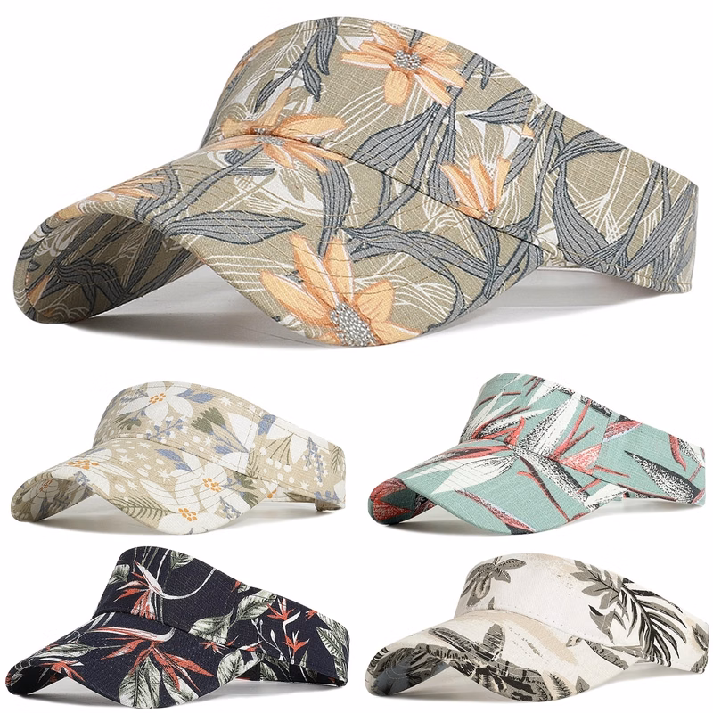 Floral Print Visor Hats