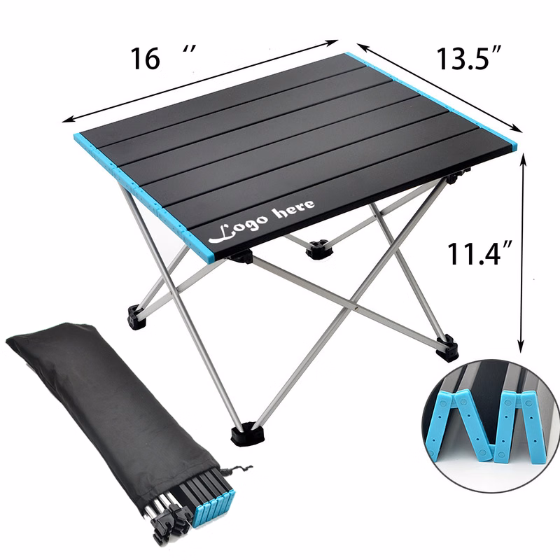 Portable Camping Table Folding Aluminum Beach Carry Bag