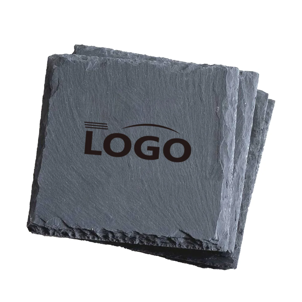 Square Logo-Engraved Slate Placemat 1