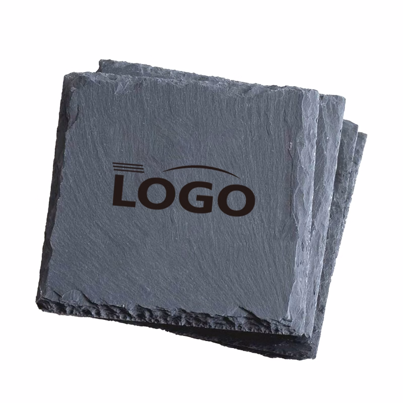 Square Logo-Engraved Slate Placemat