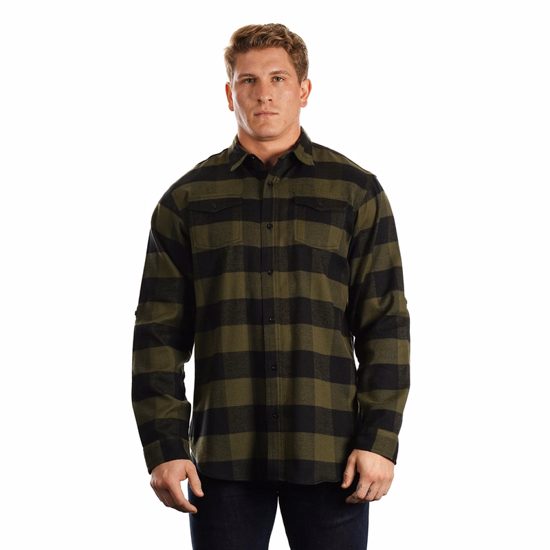 Burnside Men's Plaid Flannel Shirt