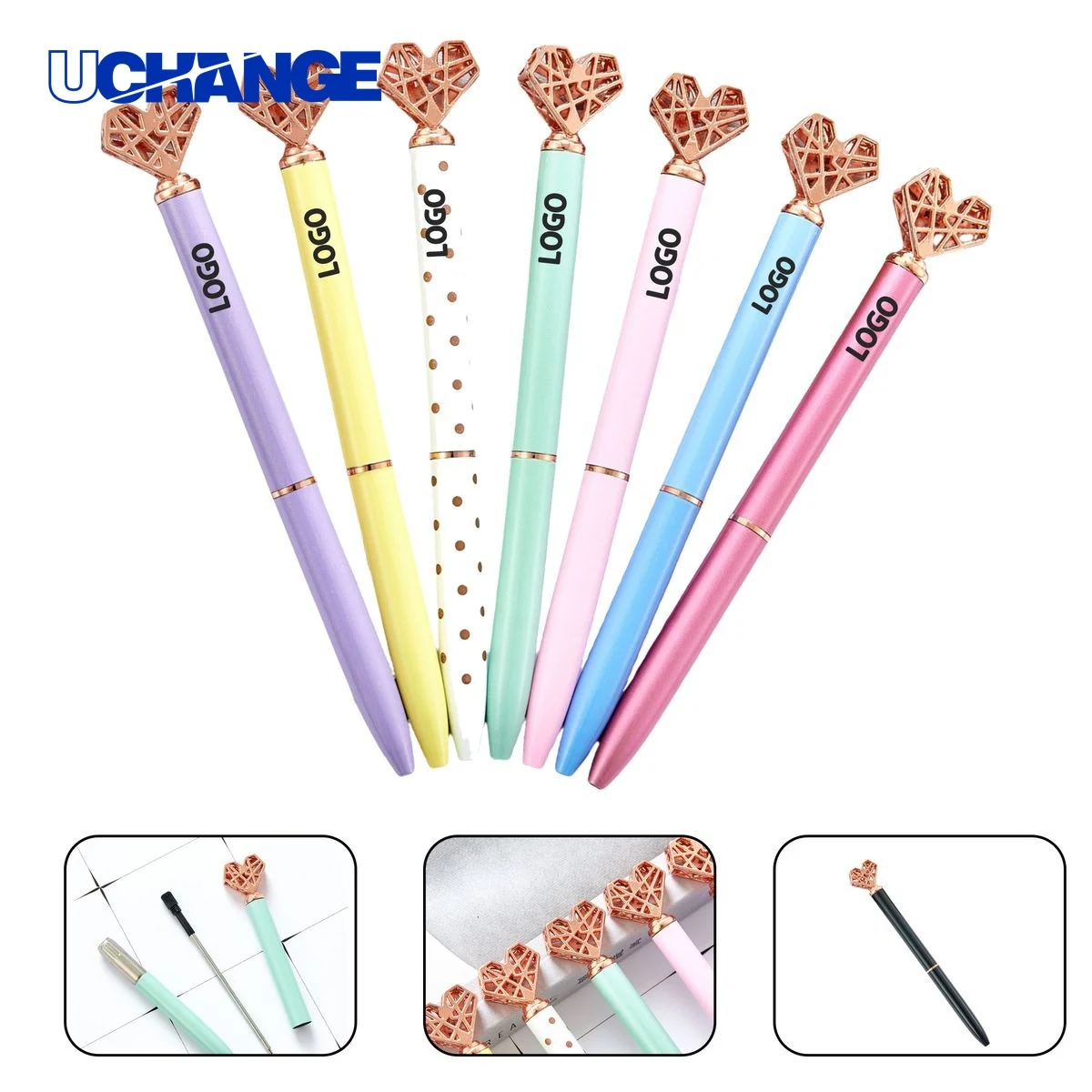 Customized Heart Shaped Ballpoint Pen 1
