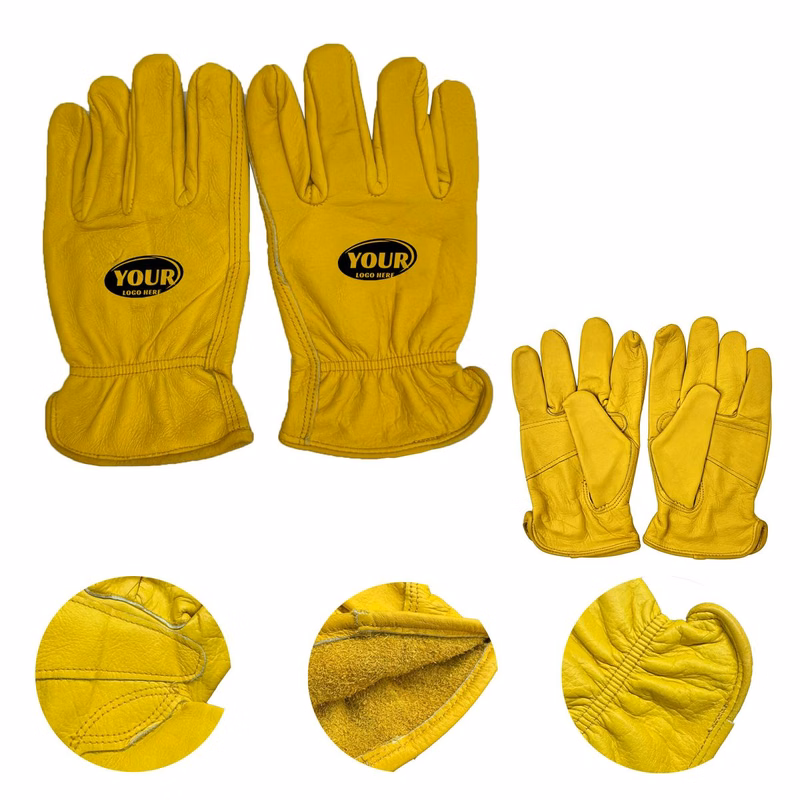 Durable Leather Work Gloves