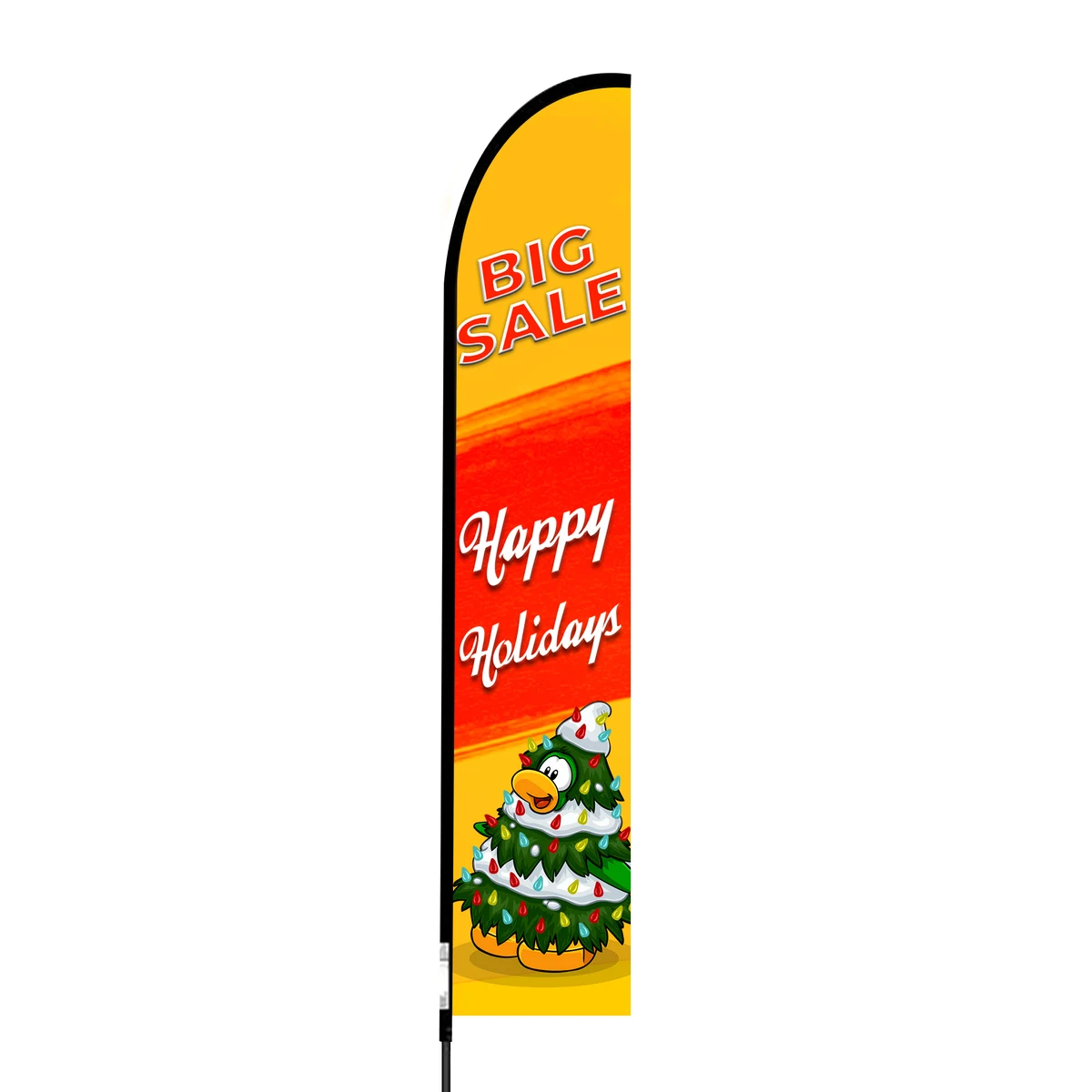 Happy Holidays Big Sale Flag Kit 15' Feet Feather Flag Sign Outdoor Banner custom feather flag 1