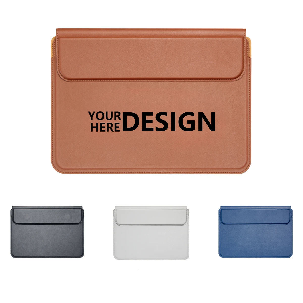 15.4" PU Laptop Bag with Stand Function 1