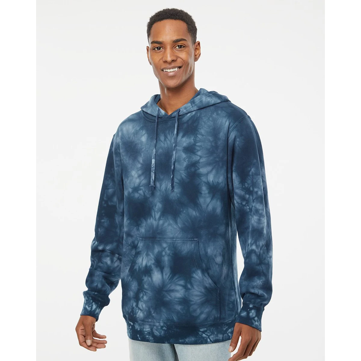 Unisex Midweight Tie-Dyed Hooded Sweatshirt - PRM4500TD 1