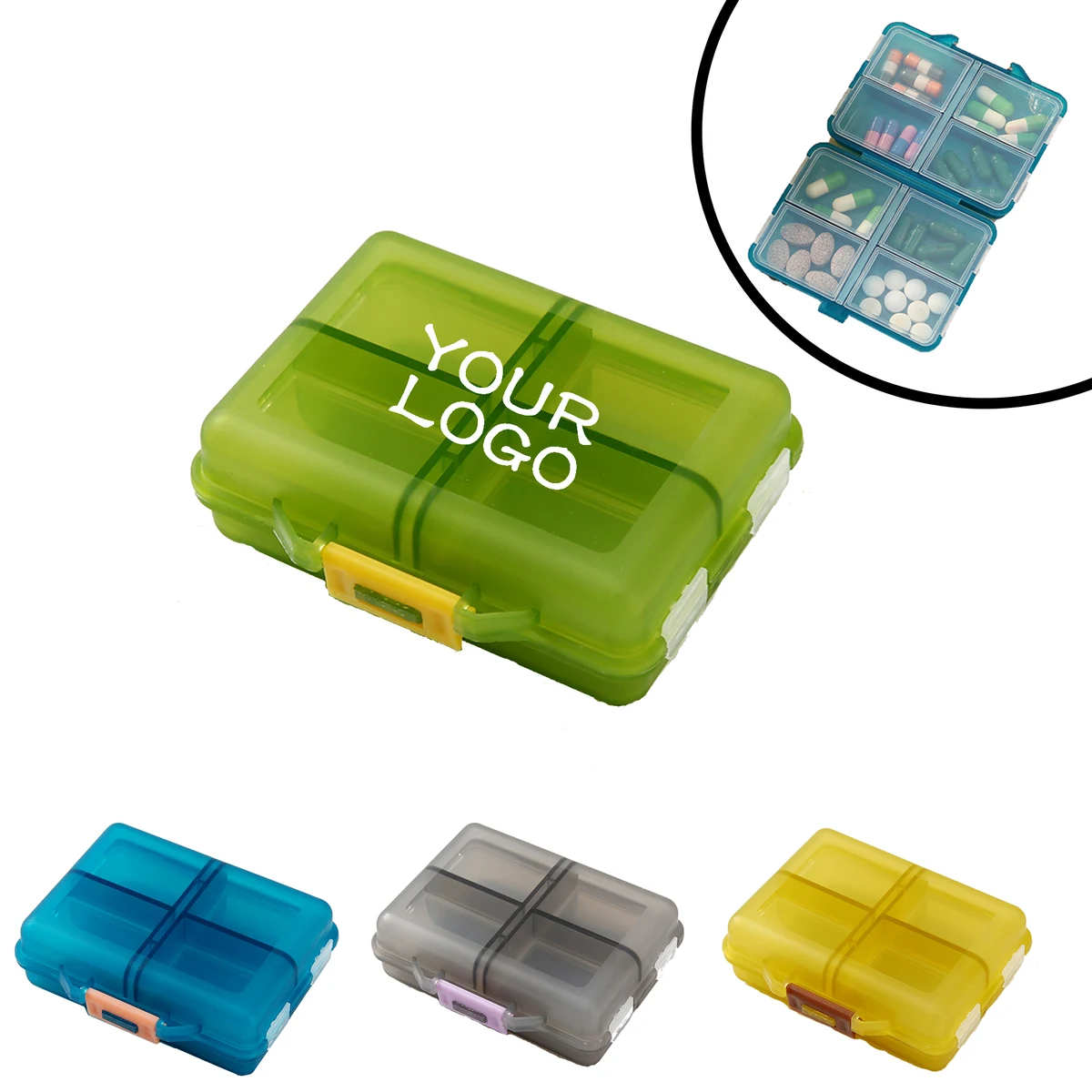 MOQ 20 PCS Portable Pill Case 1