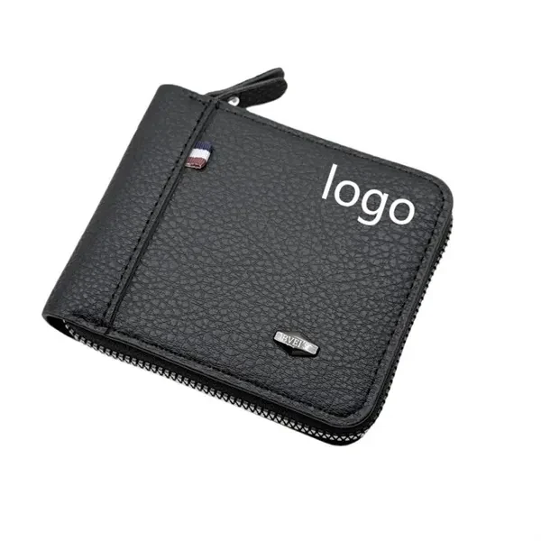 Custom 4.5 Inch Leather Bifold Wallet with Multiple Card Slots — Corporate Gift Item 1