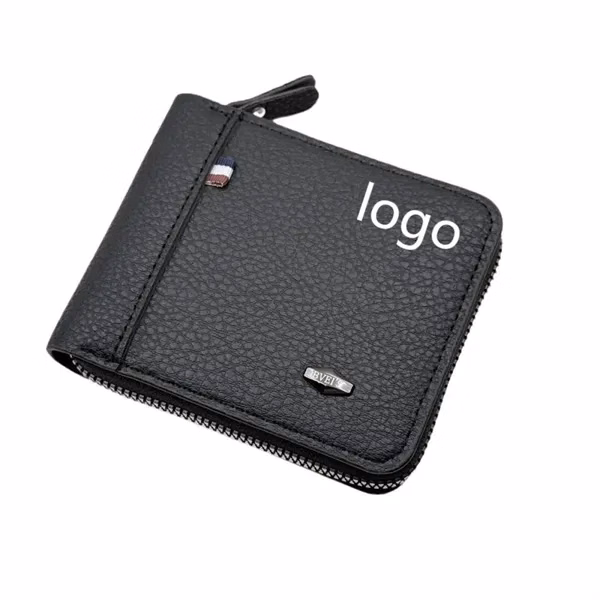 Custom 4.5 Inch Leather Bifold Wallet with Multiple Card Slots — Corporate Gift Item