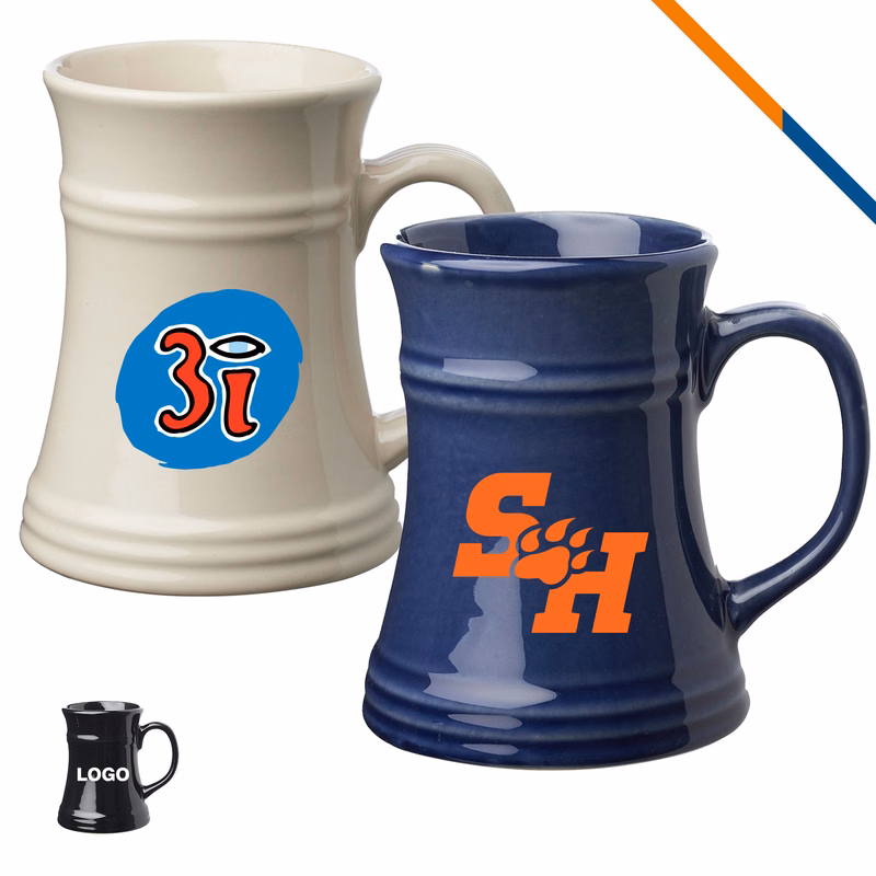 Tricon Ceramic Beer Mug - 17 OZ.