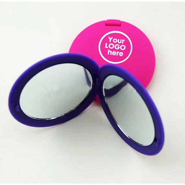 Small Plastic Folding Pocket Mirror 1
