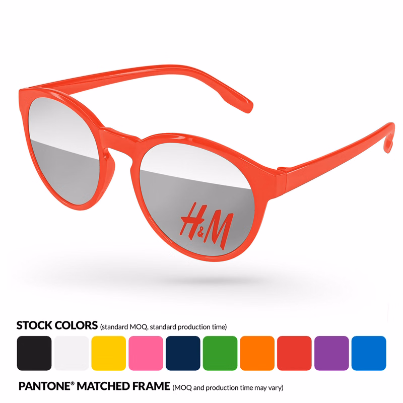 Vicky Mirror Sunglasses w/ 1 Color Lens Imprint