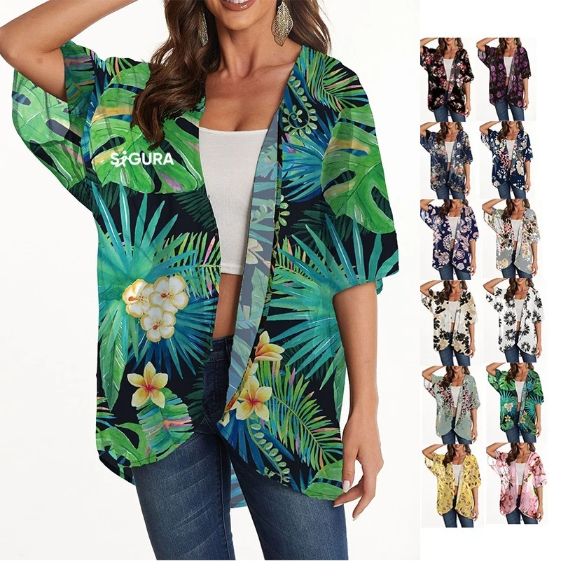 Women's Print Loose Cover Up 1