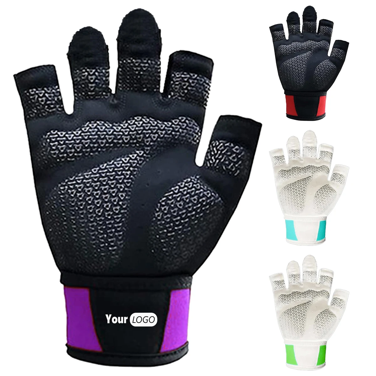 Polyester Durable Half Finger Exercise Gloves ?C Perfect For Workouts 1