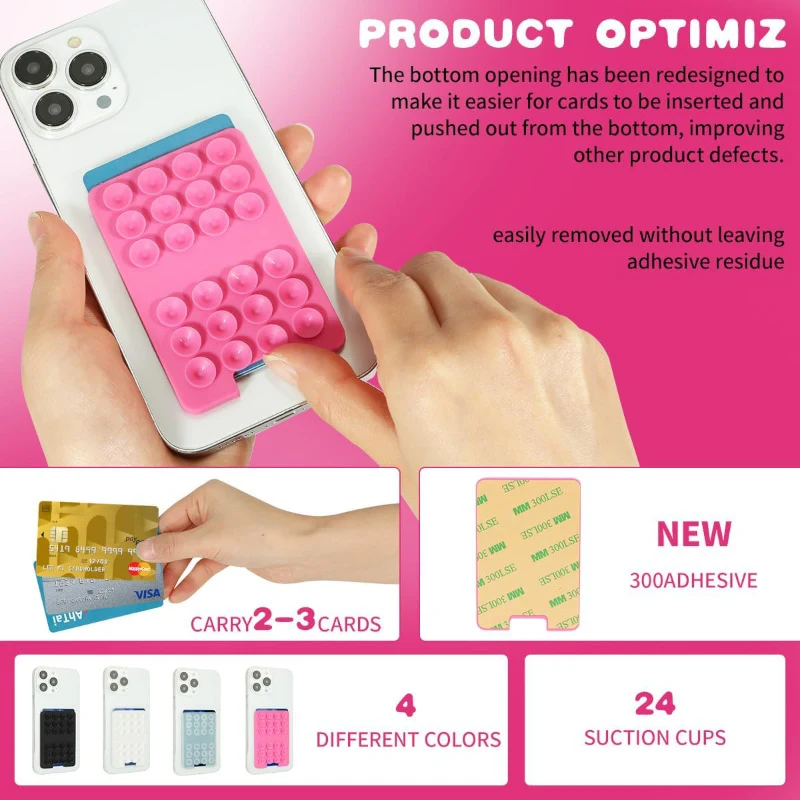 24-Suction Silicone Suction Phone Case Adhesive Mount 1