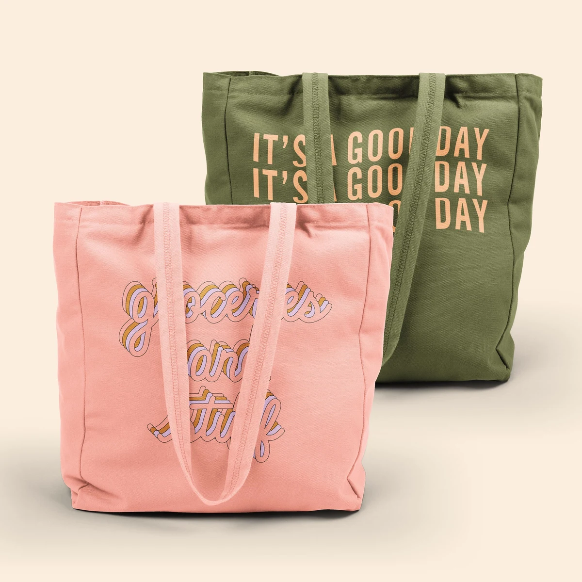 All That Grocery Tote - Colored Canvas, custom tote bag with logo imprint 1