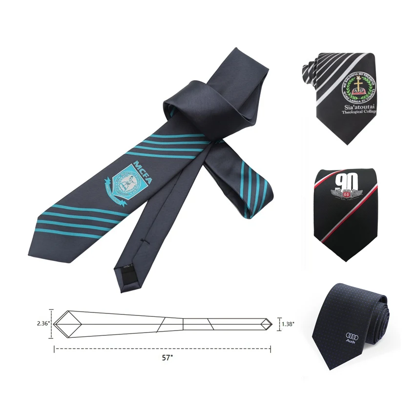 57" Customized Woven Tie 1