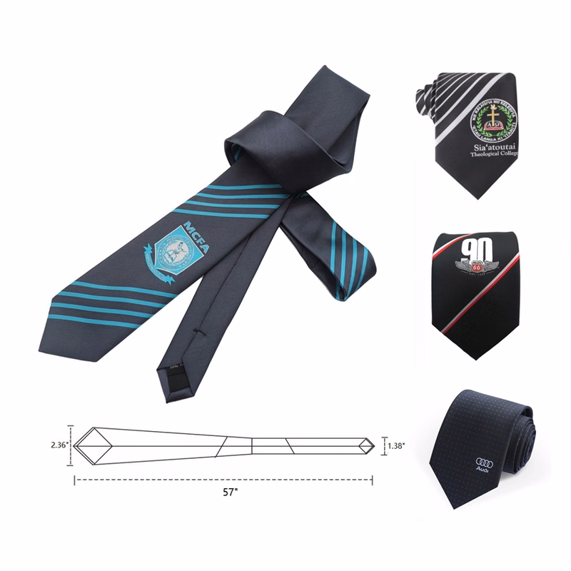 57" Customized Woven Tie
