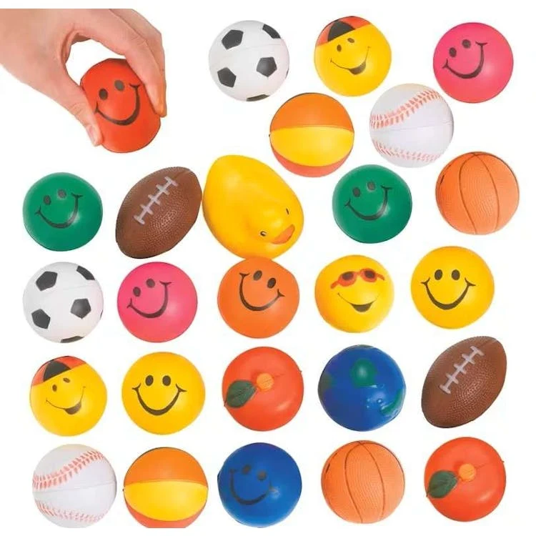Slow Release Stress Balls 2.5" to 3" - Assorted 1