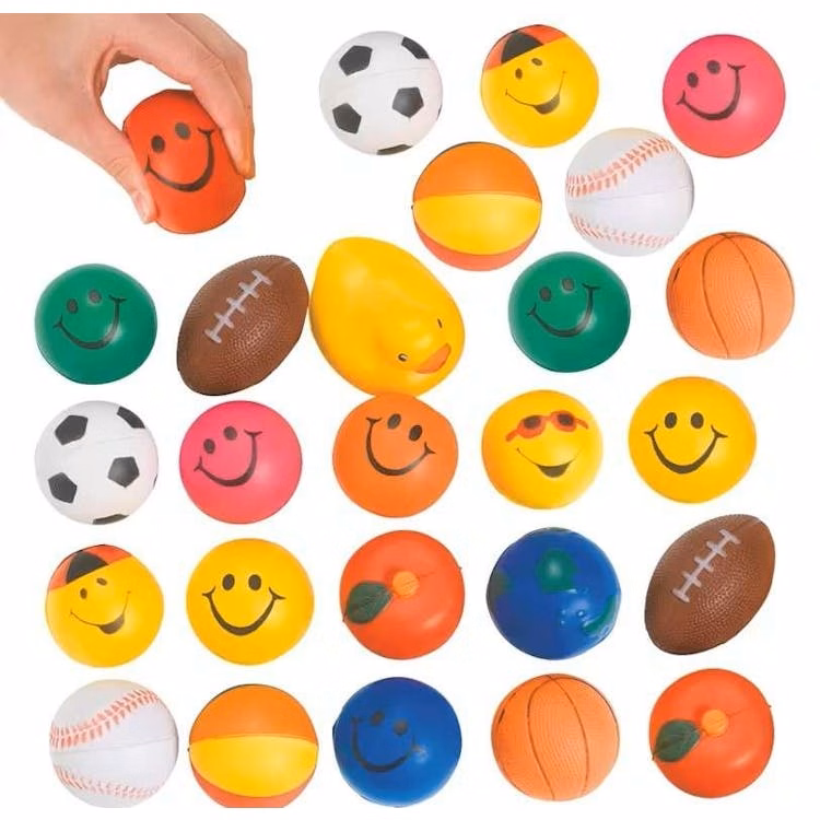 Slow Release Stress Balls 2.5" to 3" - Assorted