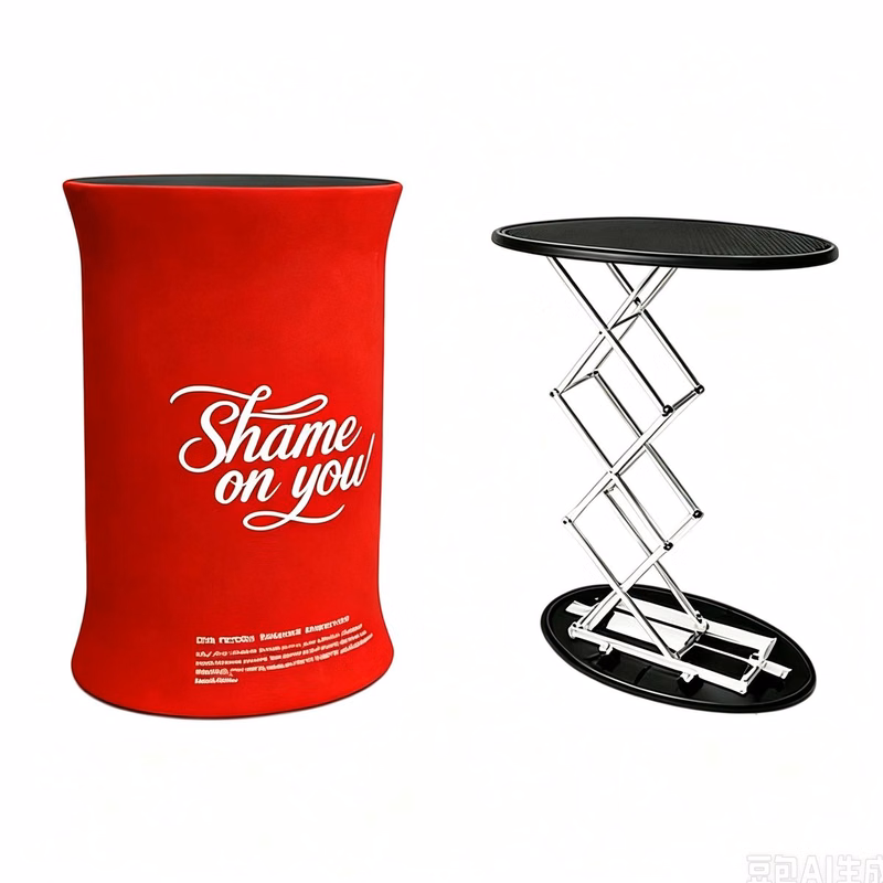 Hydraulic Folding Fabric Trade Show Display Stand