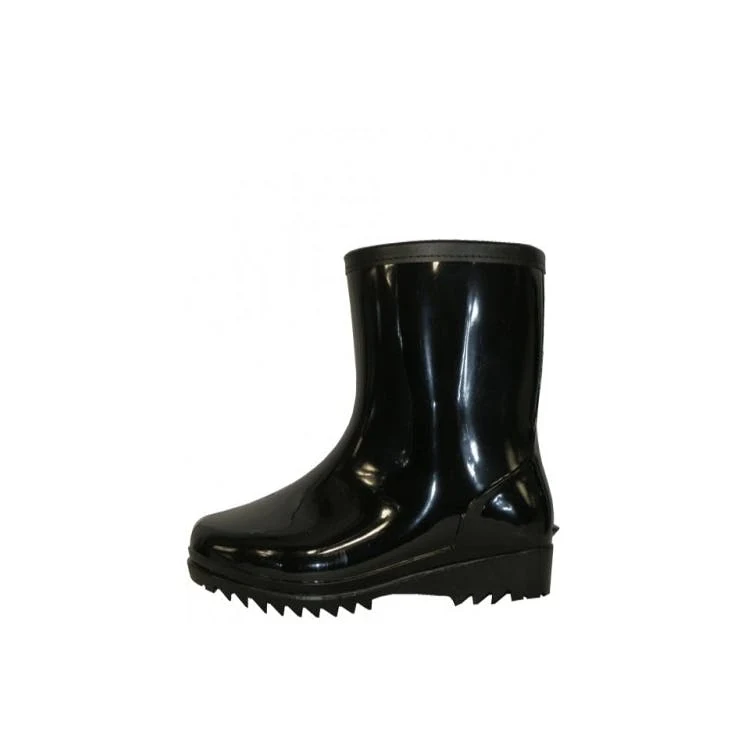Men's Rain Boots - Black Sizes 7-12 8" 1