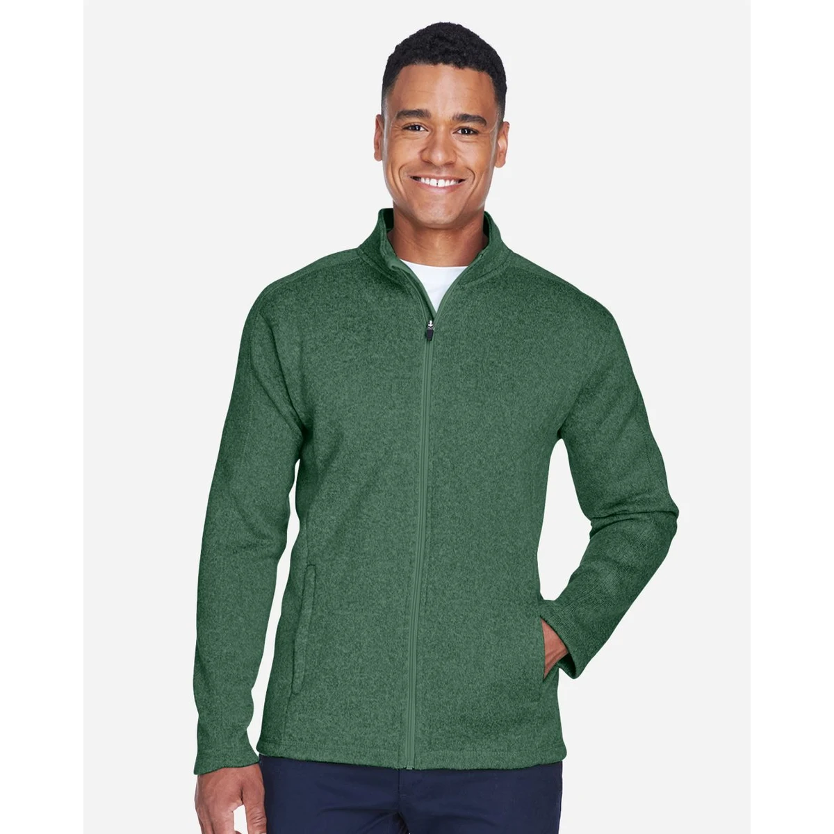 Men's Bristol Full-Zip Sweater Fleece Jacket - DG793 1