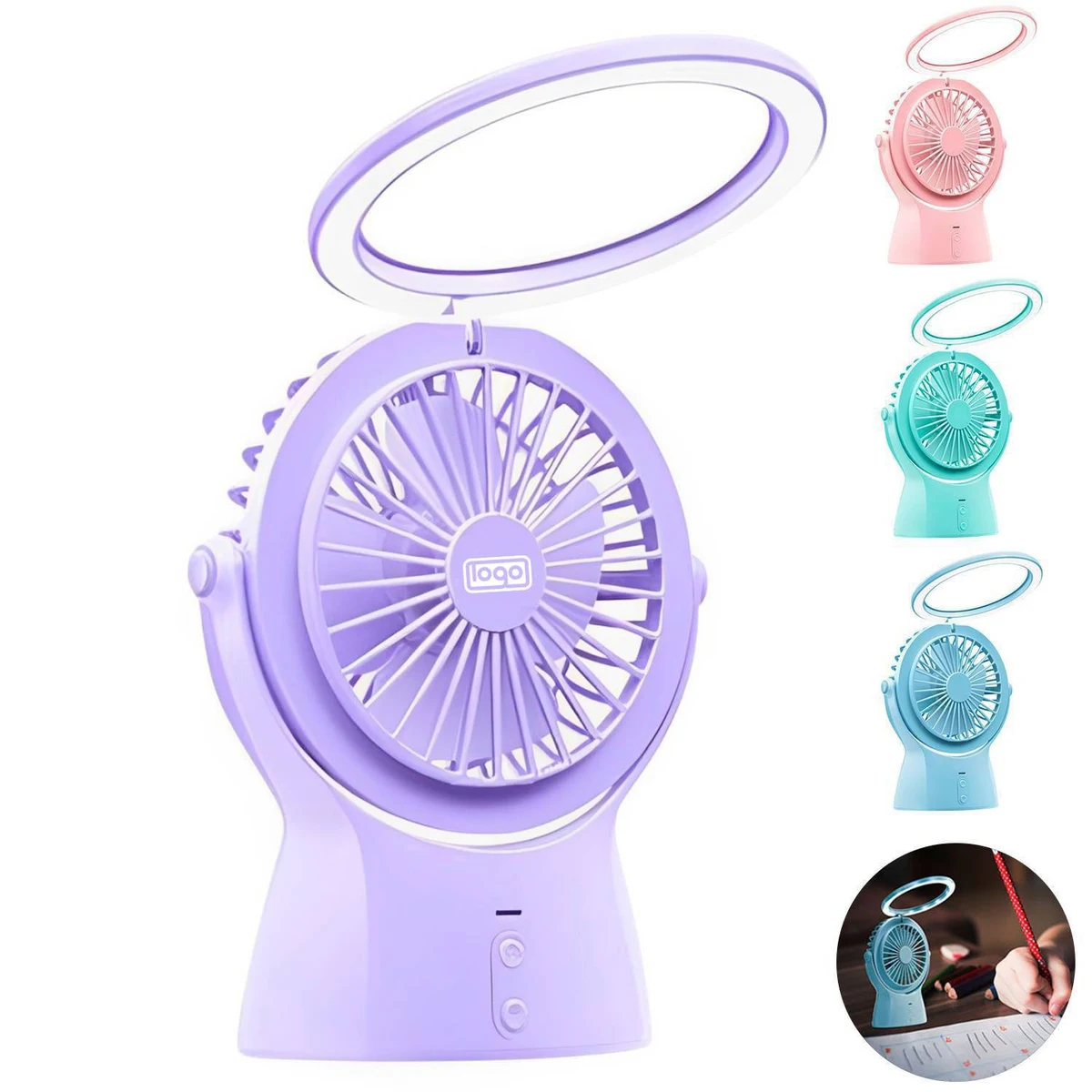 Night Light Portable USB Fan 1