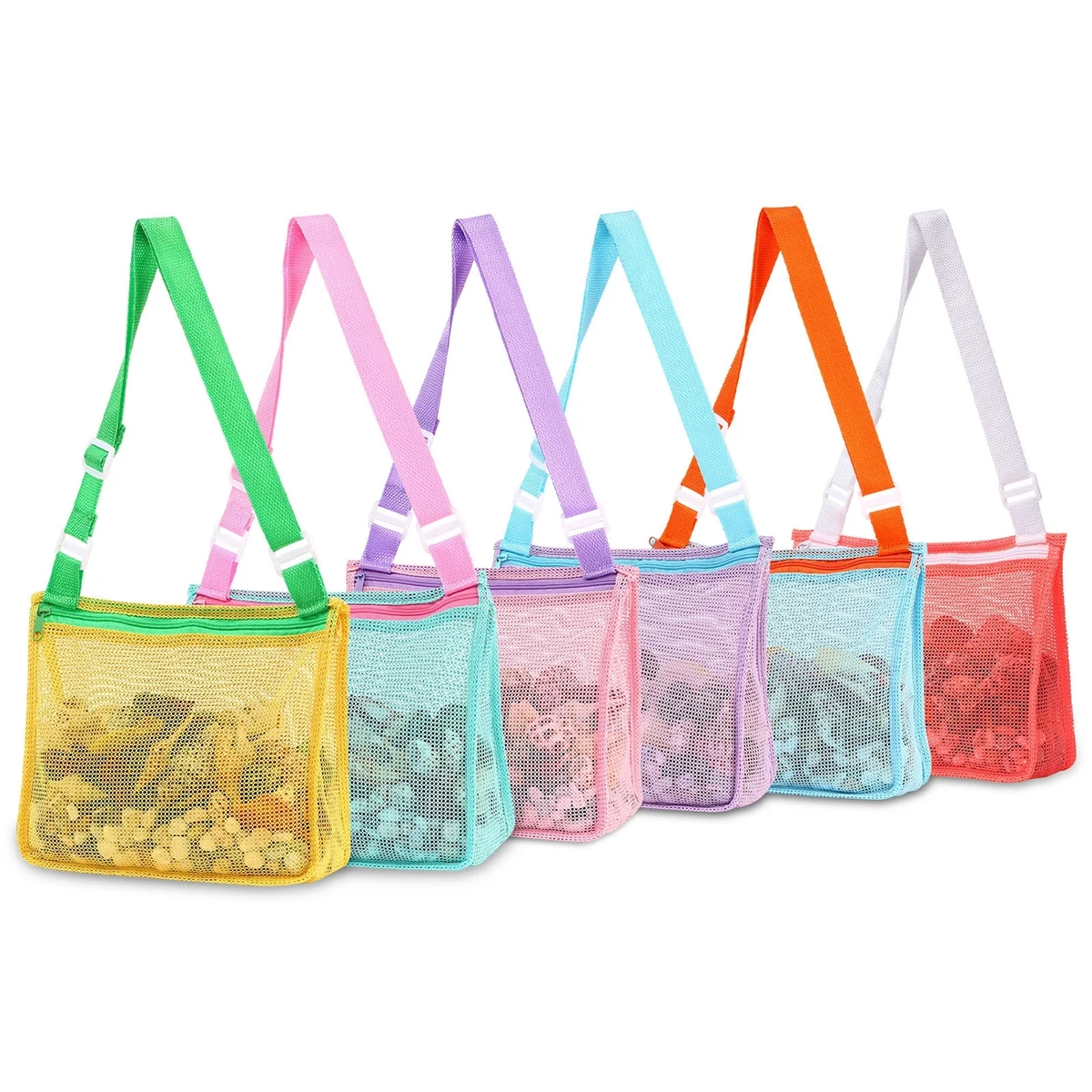 Kids Beach Shell Toy Mesh Bag 1