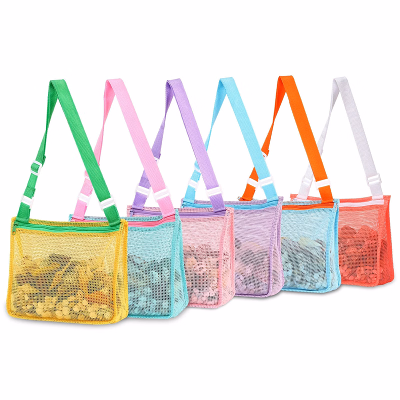 Kids Beach Shell Toy Mesh Bag