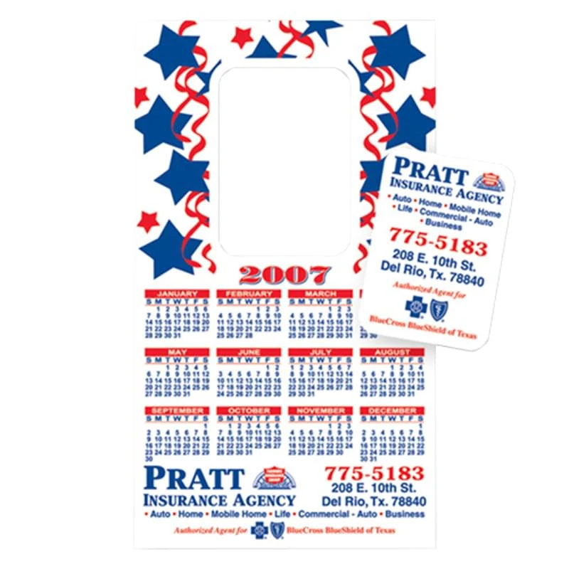 7"x4" Picture Frame Calendar Custom Magnets - 20mil 1