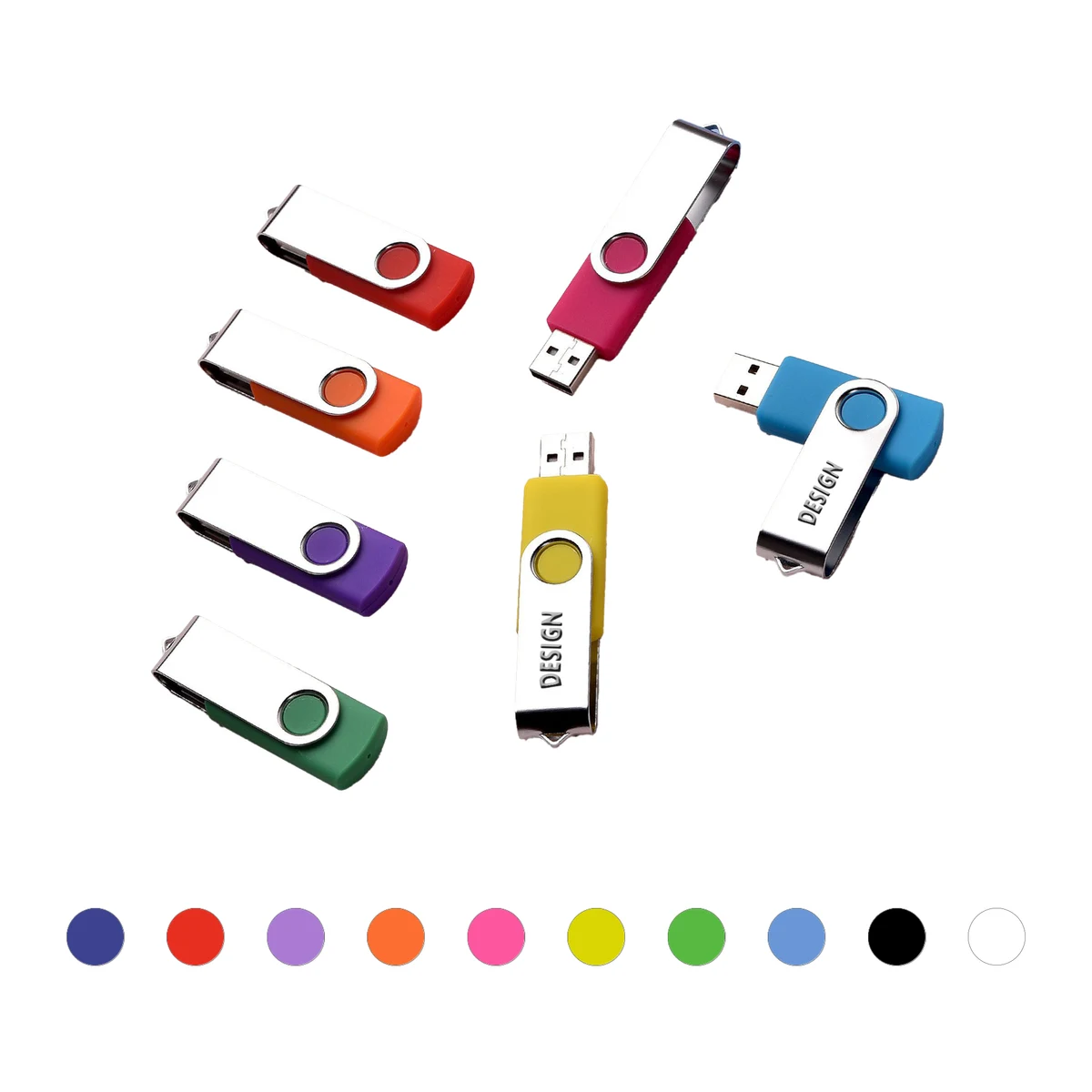 Metal Swivel USB Drive for Logo Branding 1