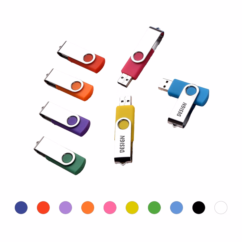 Metal Swivel USB Drive for Logo Branding