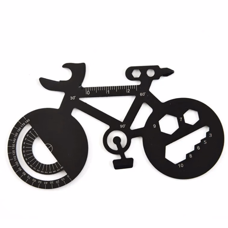 7-in-1 Multi Functional Bicycle Shaped Tool With Bottle Open