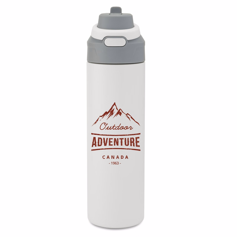 24 oz Dahlia Recycled Stainless Steel Vacuum Tumbler with Flip Straw