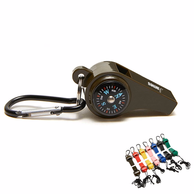 Whistle with Compass & Thermometer