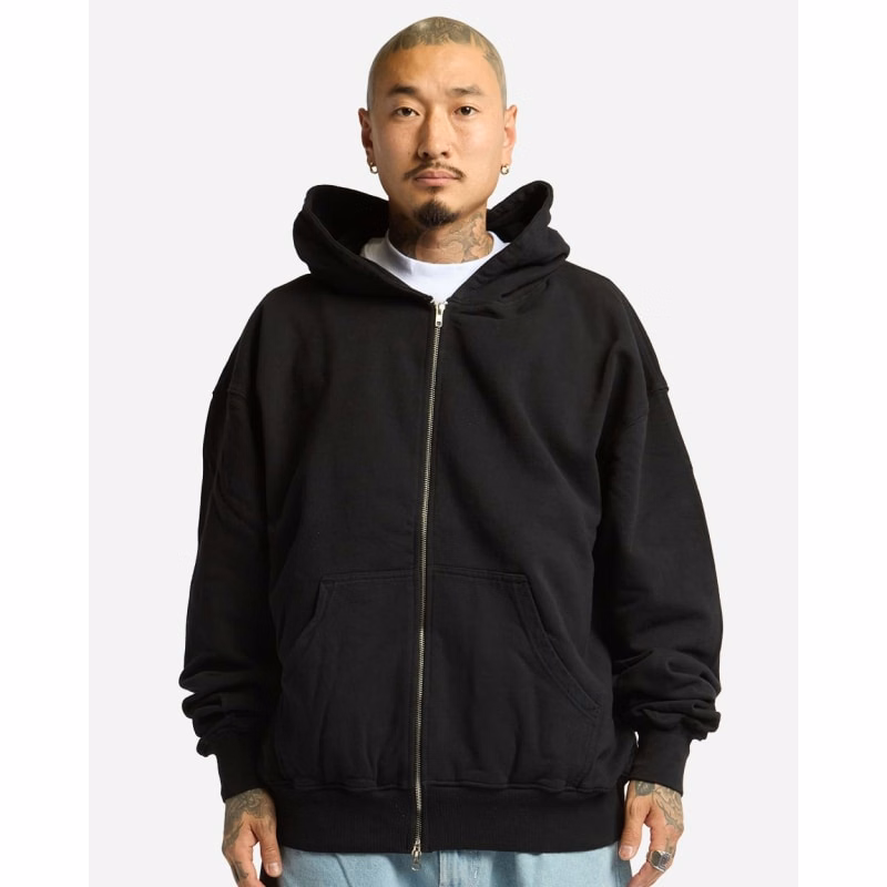 Shaka Wear Unisex Max Heavy Fleece Garment-Dyed Full-Zip Hooded Sweatshirt - SHGMZ