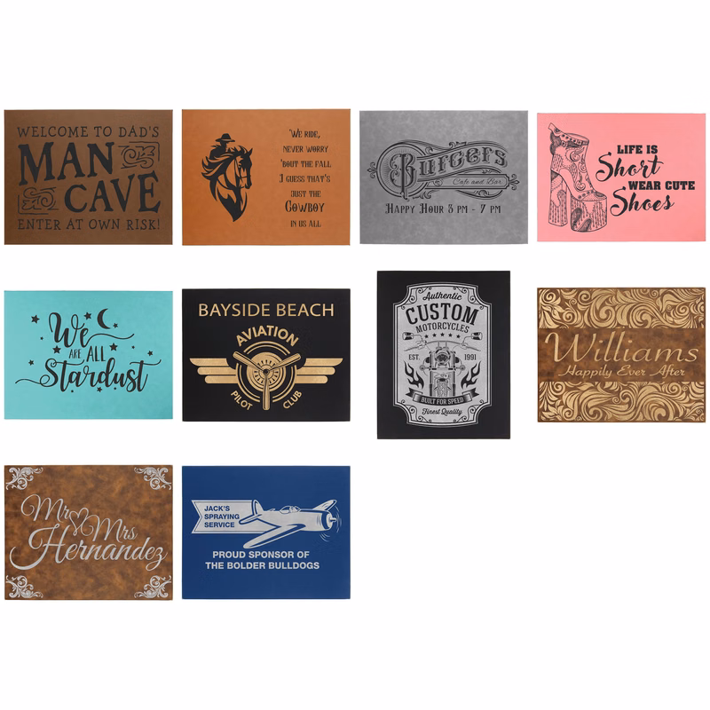 16" x 20" Leatherette Wall Decor with Sawtooth Hanger