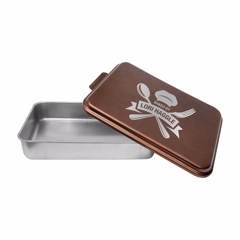 9" x 13" Aluminum Cake Pan with Copper Lid