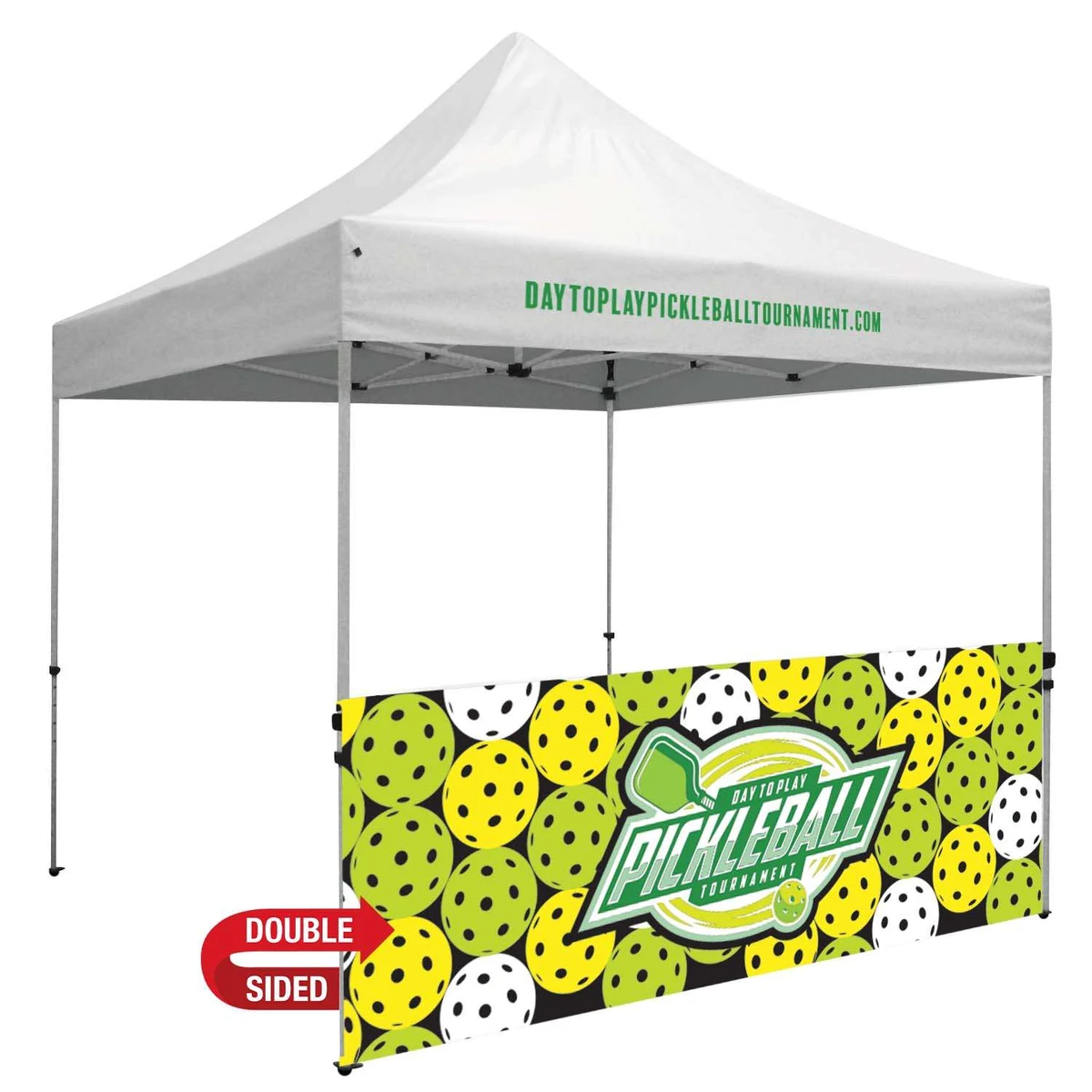 10' Premium Tent Half Wall Kit (Dye Sublimated, Double-Sided) 1