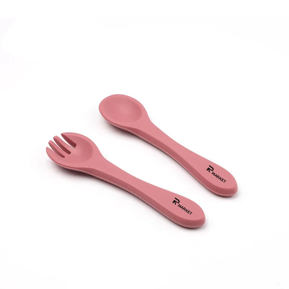 Silicone Baby Training Spoon&Fork Set 1