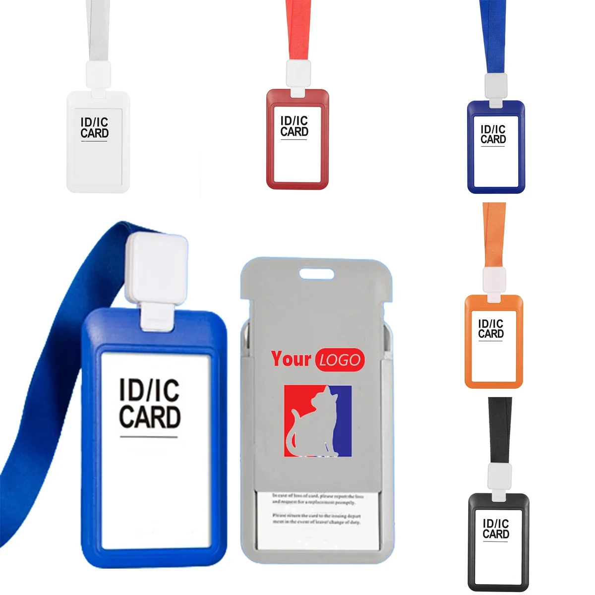 Self Retractable Badge Holder with Lanyard 1