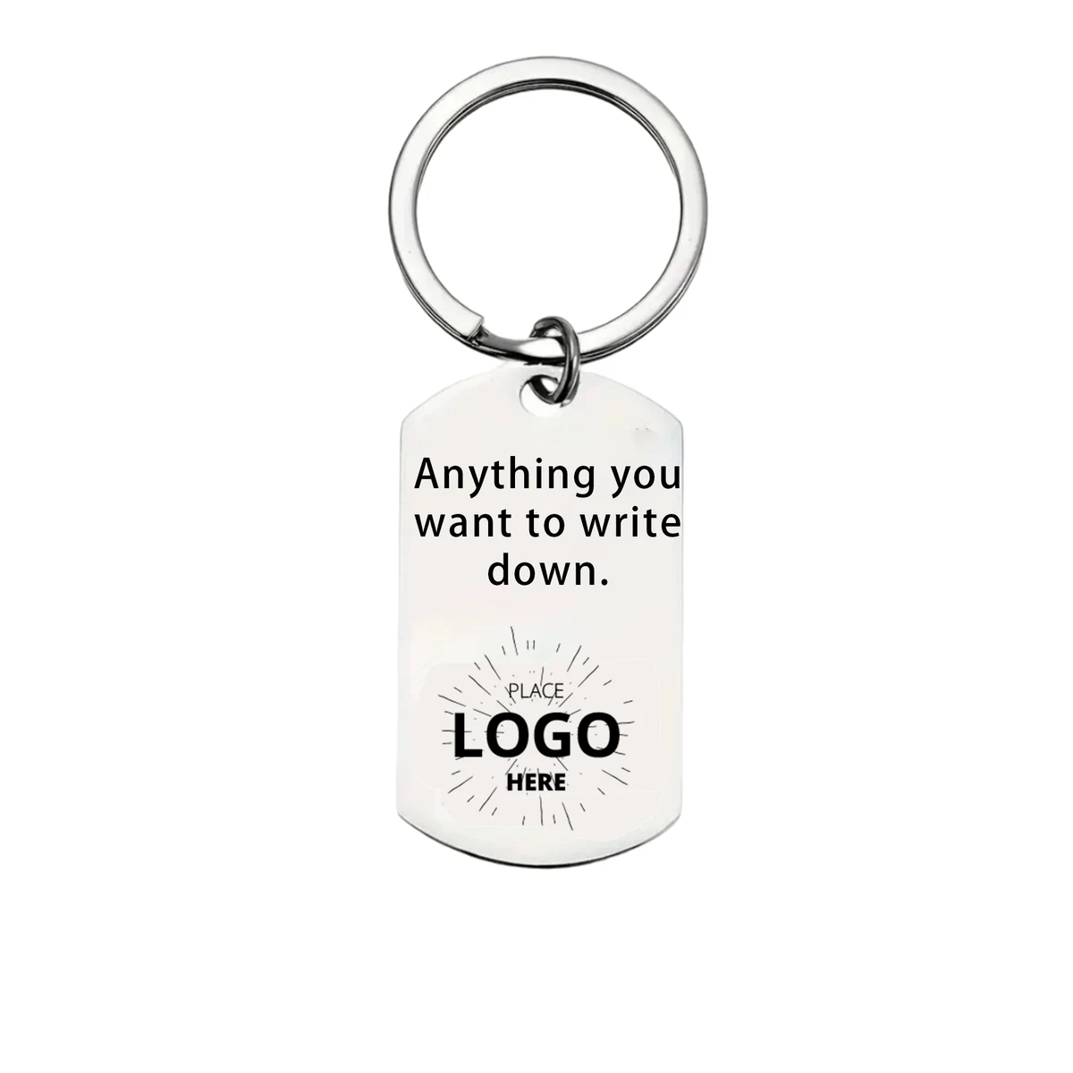 Visible Custom Stainless Steel Key Ring 1