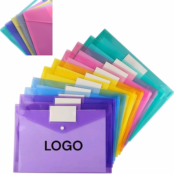 Custom Expandable Accordion File Folder with Clear Window — Professional Organizer