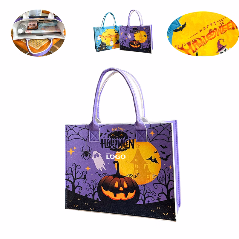 Custom Logo Halloween Themed Tote Bag