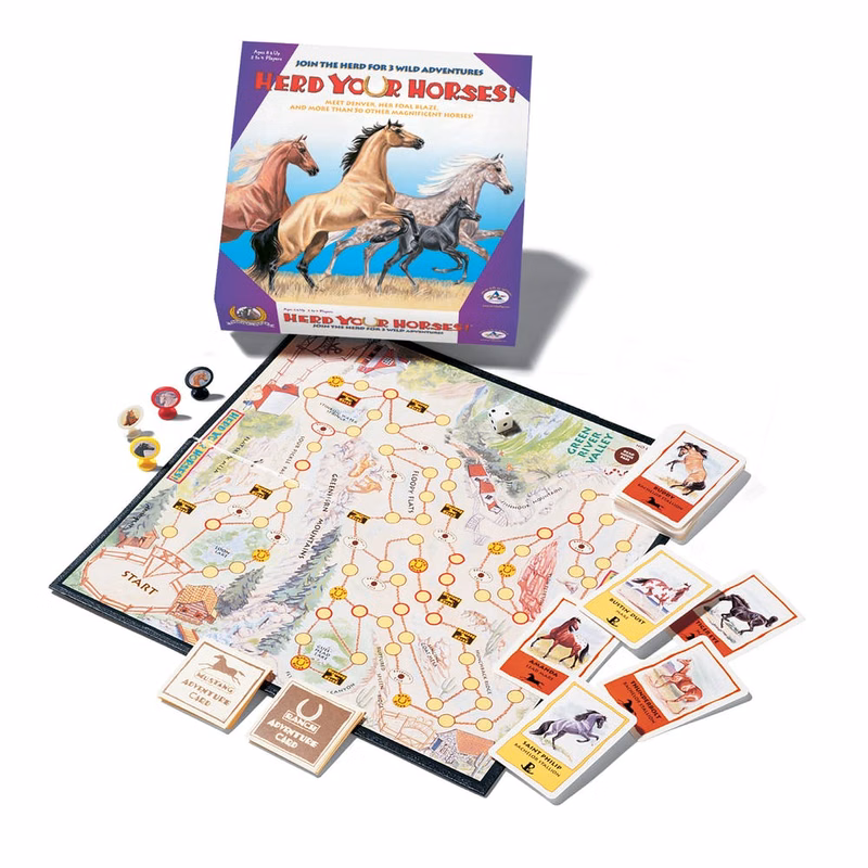 Herd Your Horses Board Games - 3 Levels Ages 8+