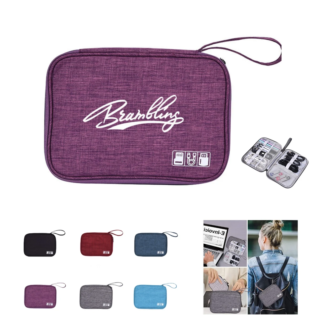 Compact Travel Tech Organizer Pouch 1