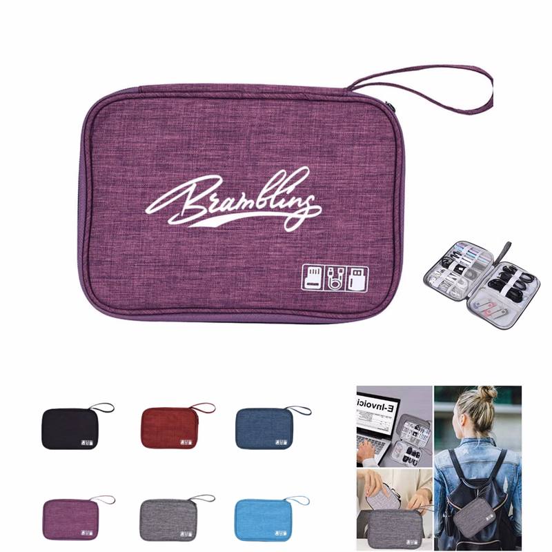 Compact Travel Tech Organizer Pouch
