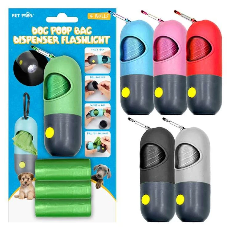 Waste Bag Dispenser with LED Light Assorted 1